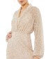 ფოტო #4 პროდუქტის Women's Balloon Sleeve V Neck Dress