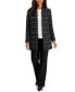 Фото #1 товара Petite Plaid Star-Collar Open-Front Topper Jacket
