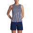 Фото #7 товара Women's Chlorine Resistant High Neck UPF 50 Modest Tankini Swimsuit Top