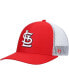 Фото #1 товара Men's Red, White St. Louis Cardinals Primary Logo Trucker Snapback Hat