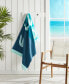 Ombre Blocks Logo Cotton Beach Towel