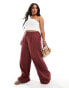 Фото #3 товара ASOS DESIGN Curve dad trouser in washed burgundy