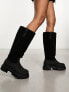 Фото #5 товара Public Desire Mason borg chunky knee boots in black