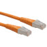 ROLINE S/FTP (PiMF) Patch Cord - Cat.6 - orange 1.0 m - 1 m - Cat6 - S/FTP (S-STP) - RJ-45 - RJ-45