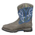 Dan Post Boots Storm Surge 11 Inch Square Toe Wellington Mens Blue Casual Boots