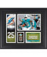 Фото #1 товара Xavien Howard Miami Dolphins Framed 15" x 17" Player Collage with a Piece of Game-Used Football