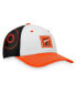 Фото #1 товара Men's Orange, White Philadelphia Flyers Block Party Snapback Hat