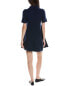 Theory Babydoll Felted Polo Wool & Cashmere-Blend Mini Dress Women's