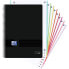 OXFORD HAMELIN A4+ Notebook Plastic Cover 5X5 Grid 8 Color Bands 160 Sheets