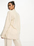 Фото #2 товара NA-KD co-ord oversized tailored blazer in beige