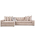 Фото #2 товара Pherie 131" 2-Pc. Fabric Sectional with Cuddler, Created for Macy's