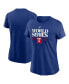 ფოტო #1 პროდუქტის Women's Royal Texas Rangers 2023 World Series Authentic Collection T-shirt