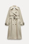 Zw collection trench coat with belt