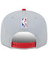 Фото #2 товара Men's Gray, Red Atlanta Hawks Tip-Off Two-Tone 9FIFTY Snapback Hat