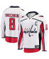 ფოტო #1 პროდუქტის Men's Alexander Ovechkin White Washington Capitals Breakaway Player Jersey