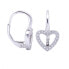 Silver heart earrings AGUC1958
