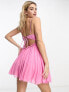 Фото #1 товара ASOS DESIGN baby doll ruched bust mini dress in pink