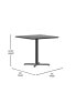 Фото #13 товара 36" Square Laminate Table Top With 30"X30" Table Height Base