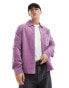 ASOS DESIGN harrington jacket in lilac