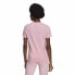 Фото #6 товара Футболка с коротким рукавом женская Adidas Loungewear Essentials Slim Logo Розовый