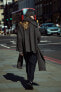 Фото #9 товара Кардиган ZARA Двубортное пальто с асимметричным шарфом