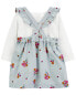 Фото #10 товара Baby 3-Piece Bodysuit & Floral Jumper Set NB