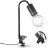 Фото #1 товара B.K.Licht - Desk Lamp with Cable Switch, Swivelling, Clampable, Clamp Lamp, Bedside Lamp, Reading Light, Children, Office Lamp, Reading Lamp, 47.7 x 4.2 cm, Black