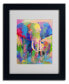 Фото #1 товара Richard Wallich 'Elephant 1' Matted Framed Art - 14" x 11" x 0.5"