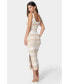 ფოტო #4 პროდუქტის Women's Striped Sweater Midi Dress