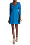 Фото #2 товара Cooper & Ella 154116 Women's Signe V-neck Ruffle Dress Ocean Sz. XXS