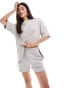 The Couture Club co-ord washed emblem shorts in grey grau, S - фото #2