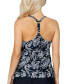 Women's Printed Racerback Underwire Tankini Swim Top, Created for Macy's