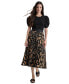 Women's Pull-On Printed Midi Skirt