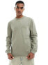 Фото #1 товара River Island long sleeve t-shirt in khaki