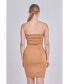 ფოტო #3 პროდუქტის Women's Scuba Strapless Mini Dress