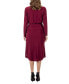 Women's Long Sleeve Knee Length Dress