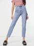 Фото #1 товара Vero Moda cotton blend straight leg jean in light blue wash - MBLUE