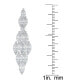 ფოტო #3 პროდუქტის Fine Silver Plated Cubic Zirconia Chandelier Earrings