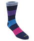 ფოტო #3 პროდუქტის Men's Large Stripe Dress Sock