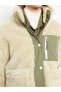 Фото #4 товара Пушистое пальто с длинными рукавами LCW Casual Dik Yaka Düz Куртка