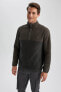 Discovery Channel Relax Fit Dik Yaka Polar Sweatshirt