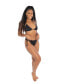 Фото #3 товара Women's Frenchie Black Two Piece Tri String Bikini