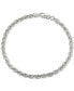 ფოტო #1 პროდუქტის Rope Bracelet in Sterling Silver, Created for Macy's