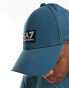 Armani EA7 core label logo baseball cap in mid blue