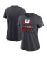 ფოტო #4 პროდუქტის Women's Anthracite New York Giants 2022 NFL Playoffs T-shirt