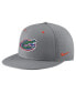 Men's Gray Florida Gators USA Side Patch True AeroBill Performance Fitted Hat