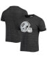 Фото #2 товара Men's Black Las Vegas Raiders Helmet Logo Tri-Blend T-shirt