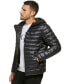 Фото #3 товара Men's Hooded & Quilted Packable Jacket