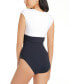 ფოტო #2 პროდუქტის Women's Graphic Measures Cap Sleeve One-Piece Swimsuit