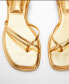 Фото #3 товара Women's Metallic Strap Sandals